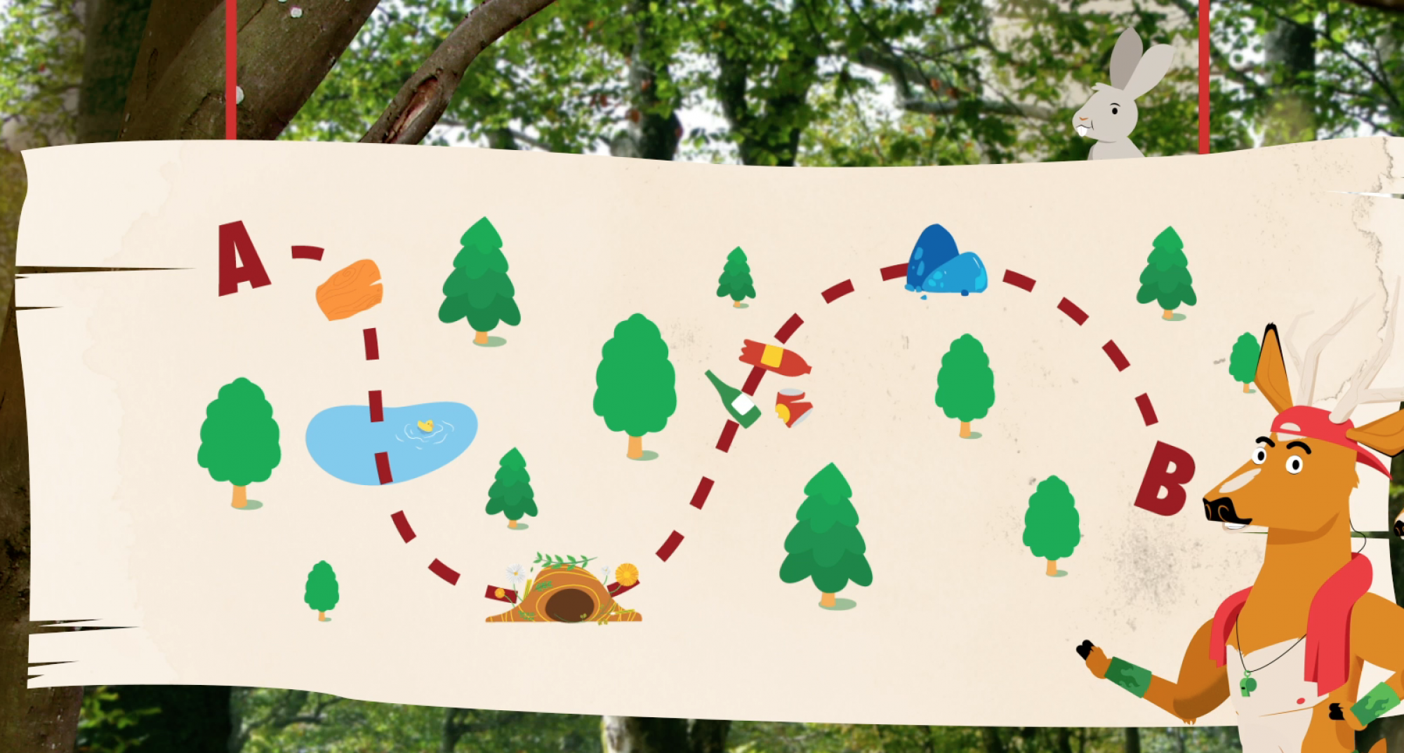 Week van het bos illustration educatief pakket gent animation