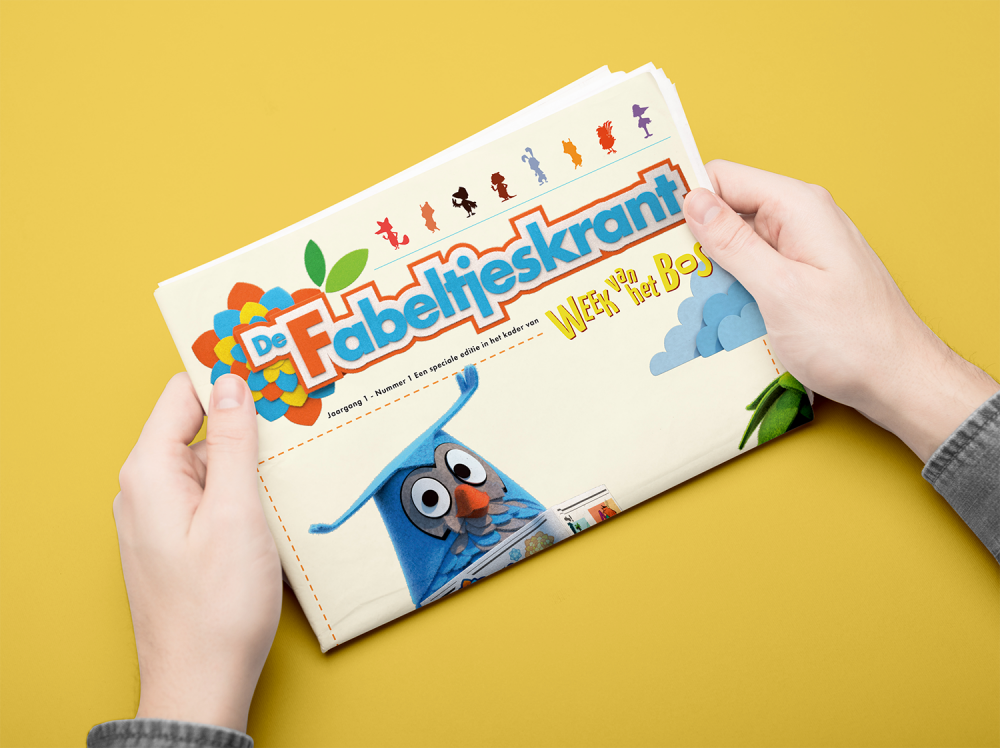 Fabeltjeskrant Week van het bos illustration educational package gent